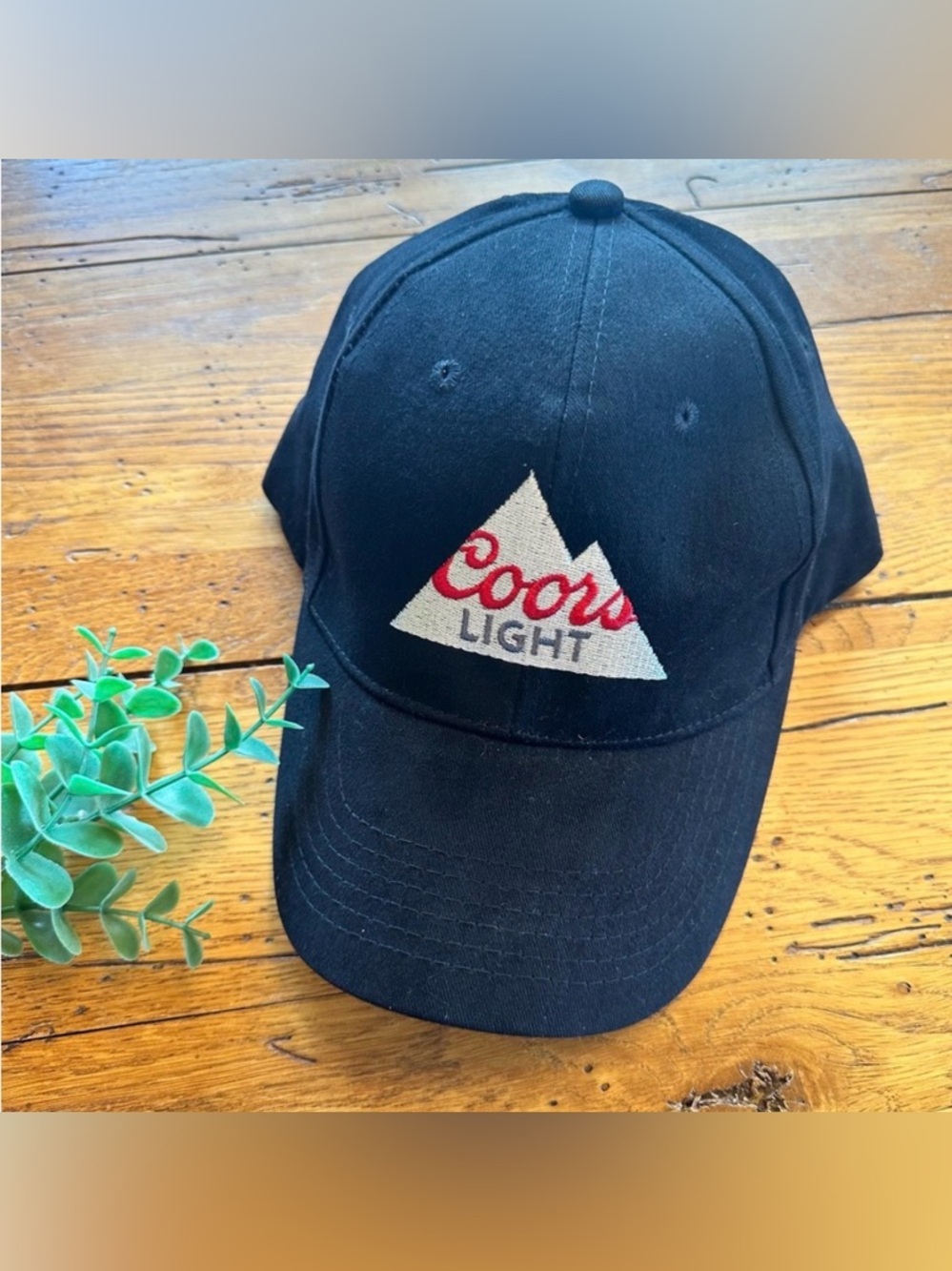 Coors Light Black Baseball Cap Hat Snapback